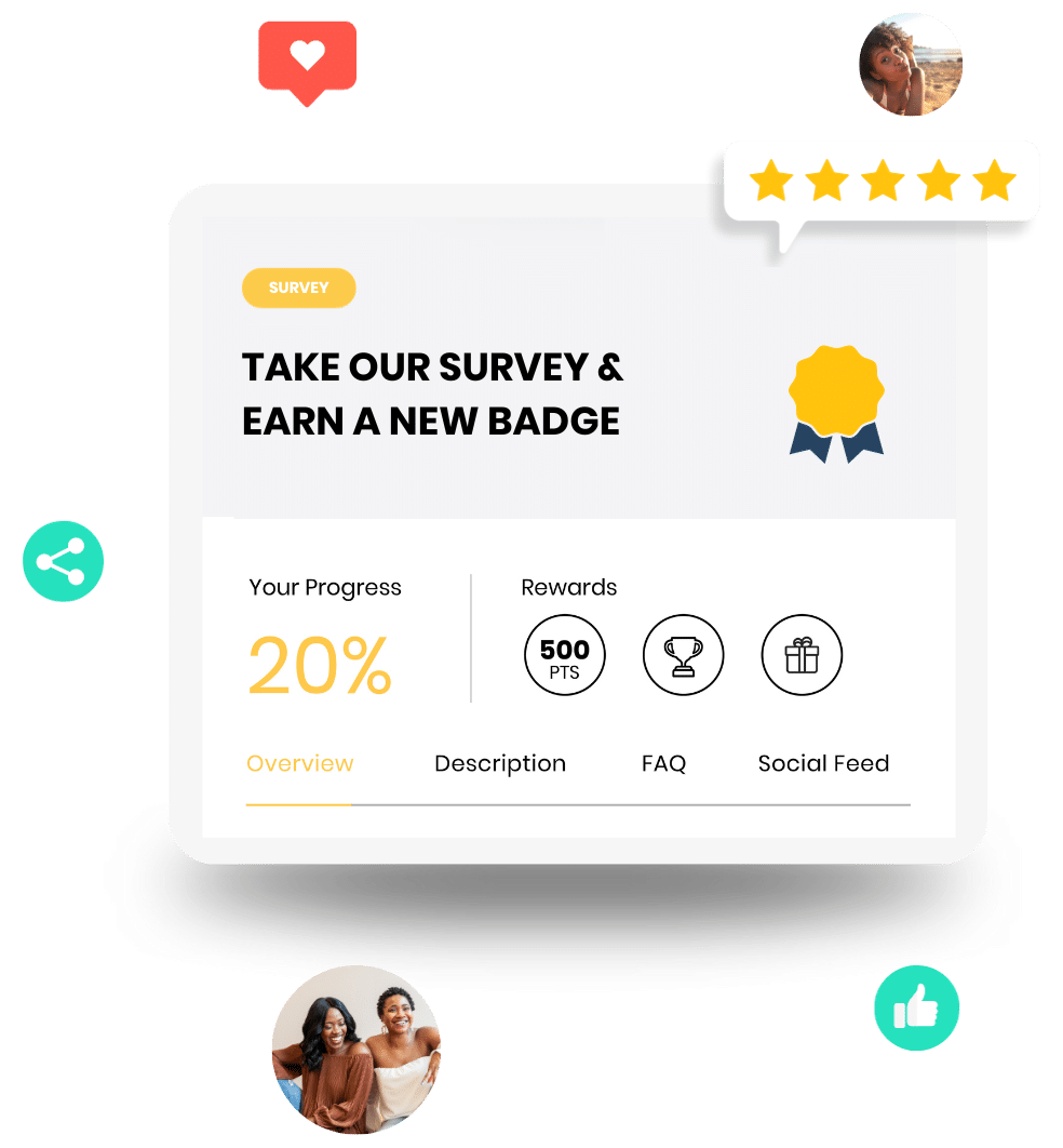 Take our survey & earn a new badge
